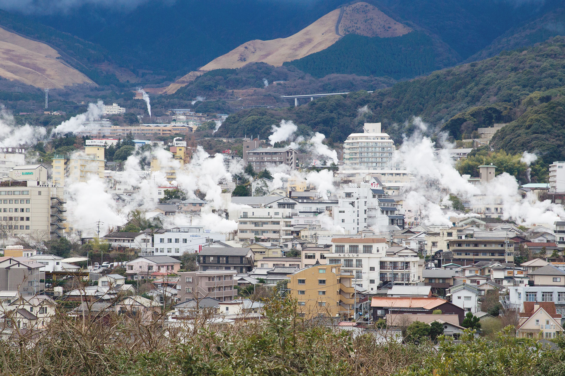 Japanese onsen town Beppu