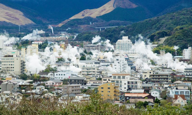 Beppu steam view