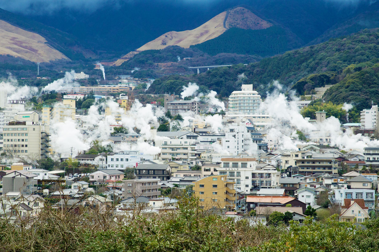 Beppu steam view