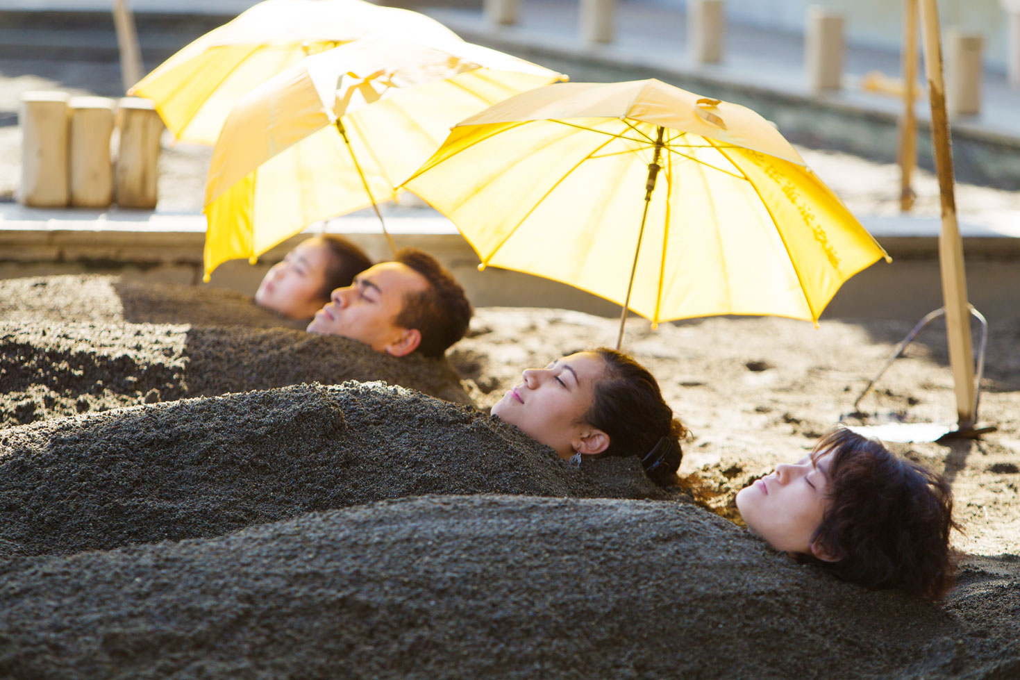 Beppu Onsen sand bath Kaihin Sunayu