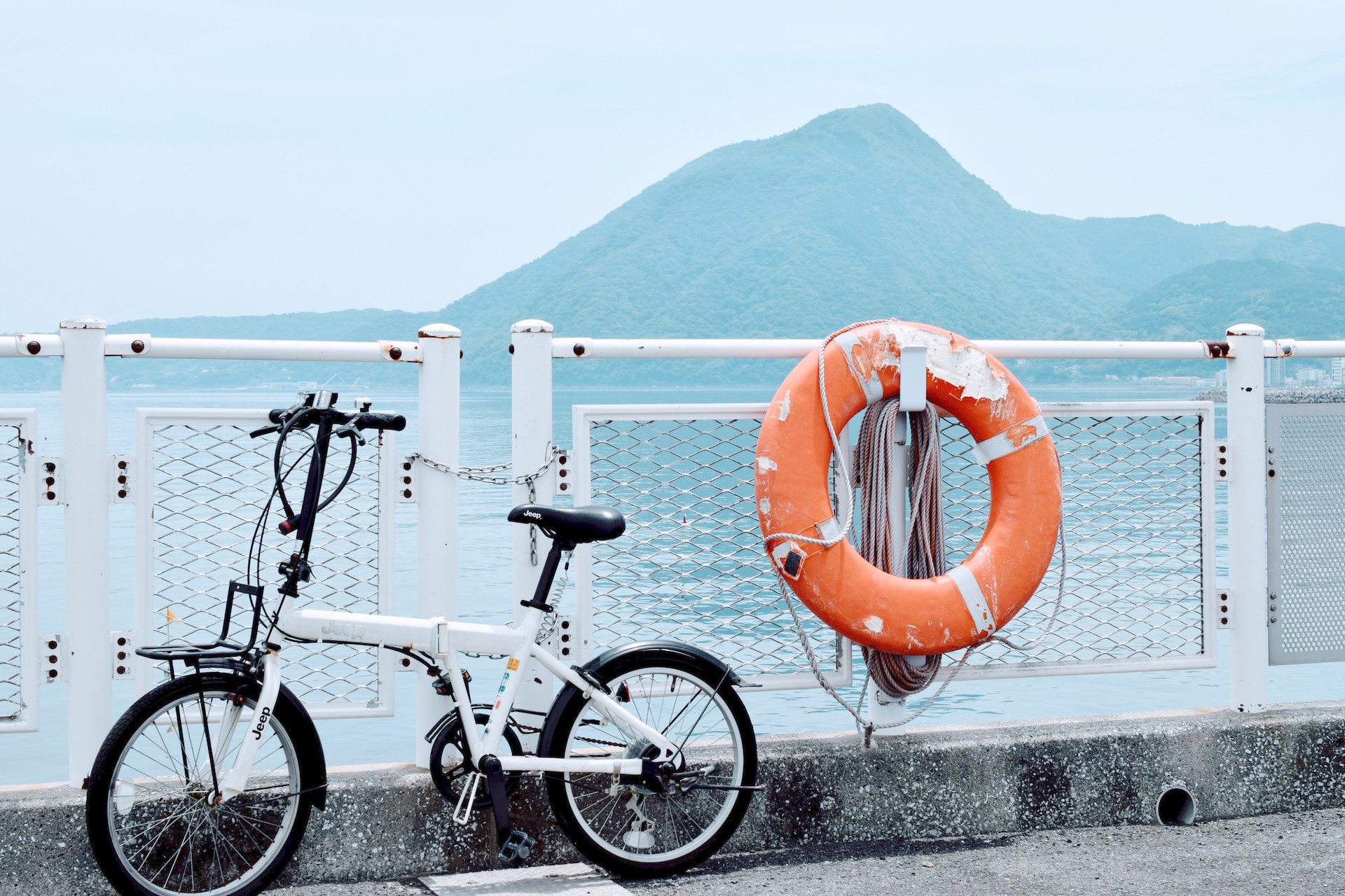 bicycle path Beppu Onsen sand bath Kaihin Sunayu