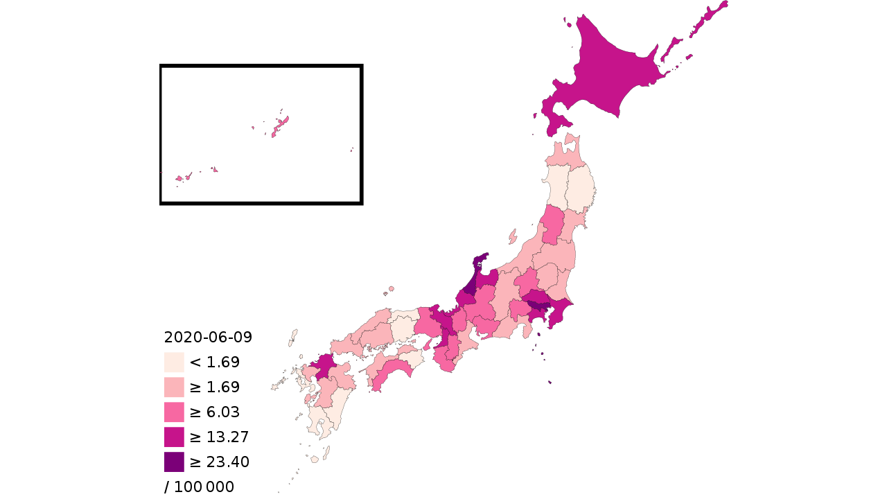 japan coronavirus graph by prefecture