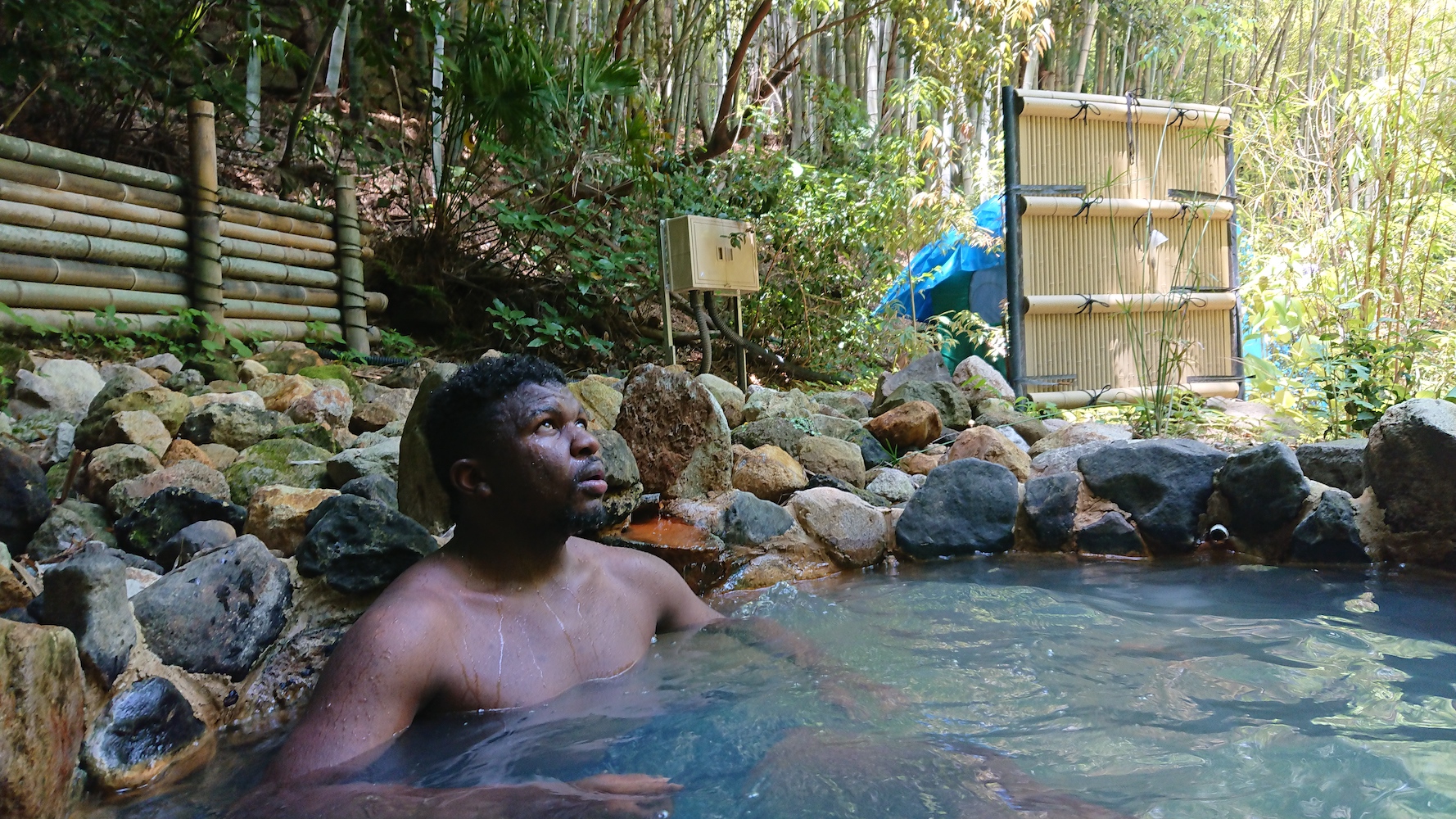 Man In Beppu Hot Springs