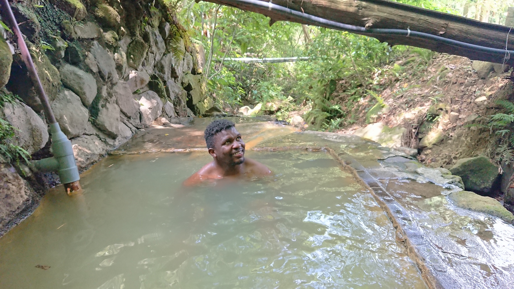 Man In Beppu Hot Springs